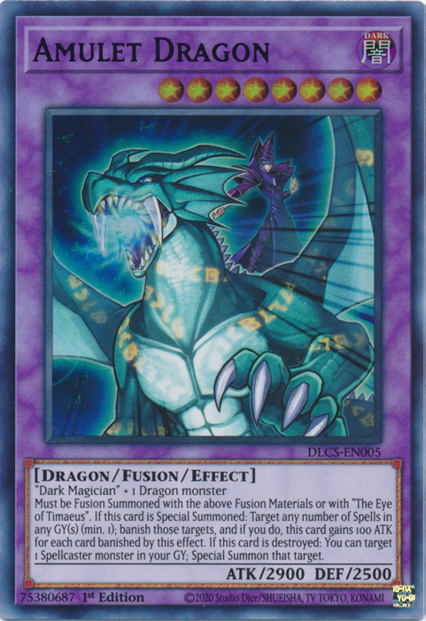 Amulet Dragon (Purple) [DLCS-EN005] Ultra Rare | Tables and Towers