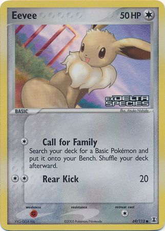 Eevee (69/113) (Stamped) [EX: Delta Species] | Tables and Towers