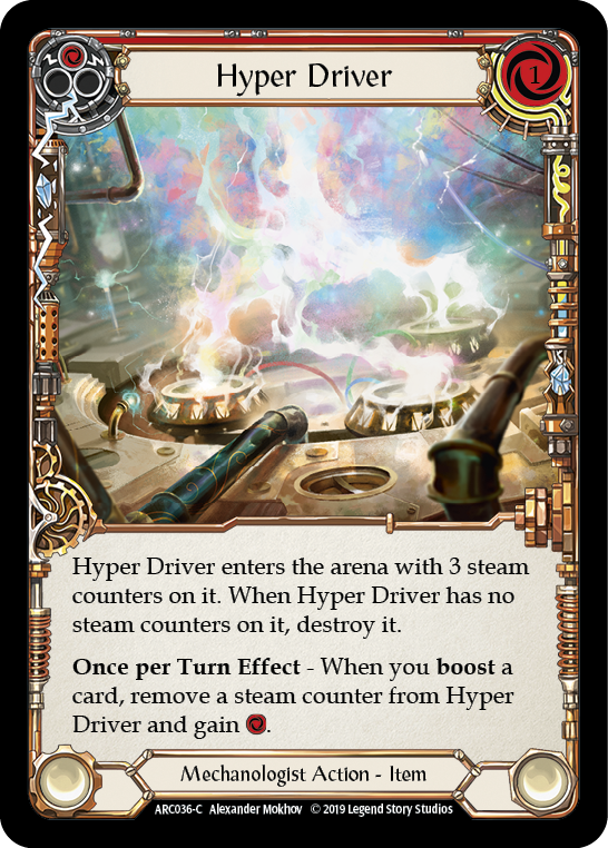 Hyper Driver [ARC036-C] (Arcane Rising)  1st Edition Rainbow Foil | Tables and Towers