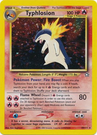 Typhlosion (18/111) [Neo Genesis Unlimited] | Tables and Towers