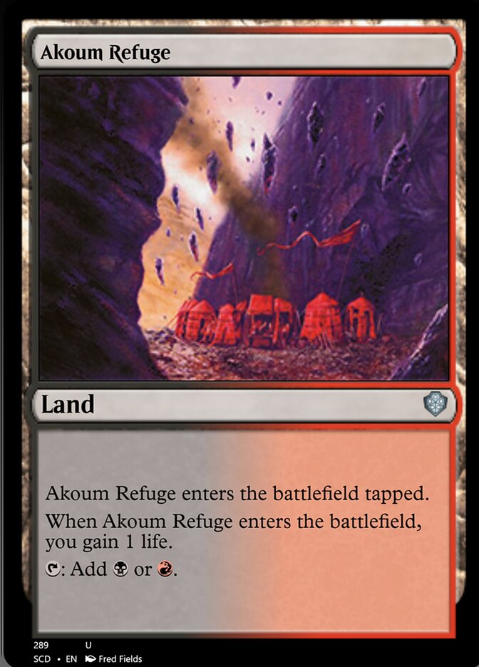 Akoum Refuge [Starter Commander Decks] | Tables and Towers