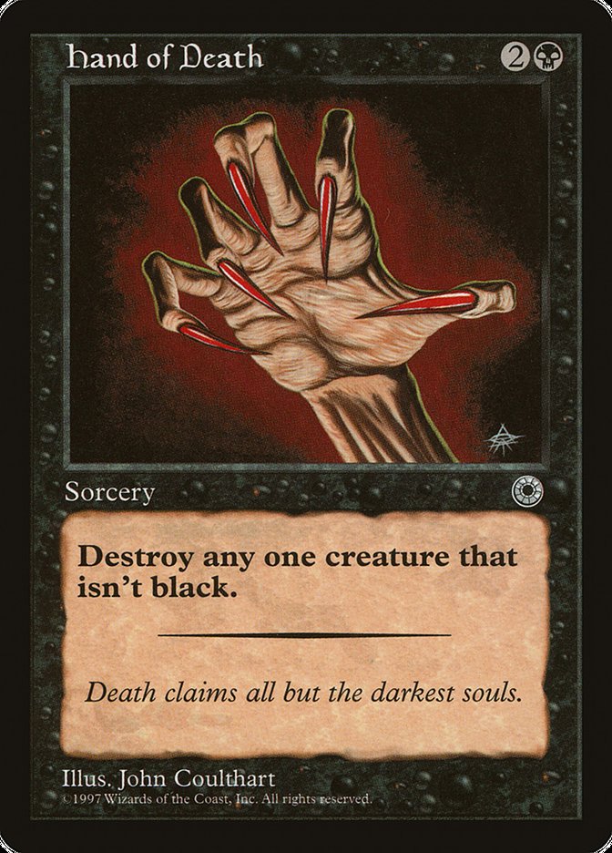 Hand of Death (Without Creature Color Explanation) [Portal] | Tables and Towers