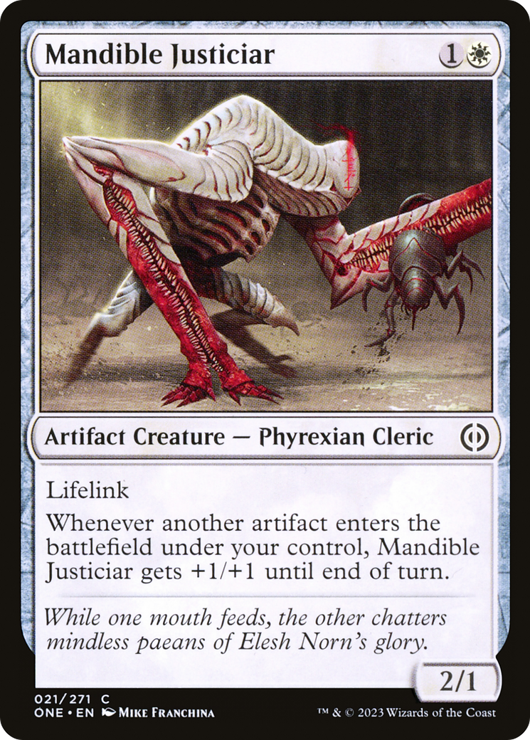 Mandible Justiciar [Phyrexia: All Will Be One] | Tables and Towers