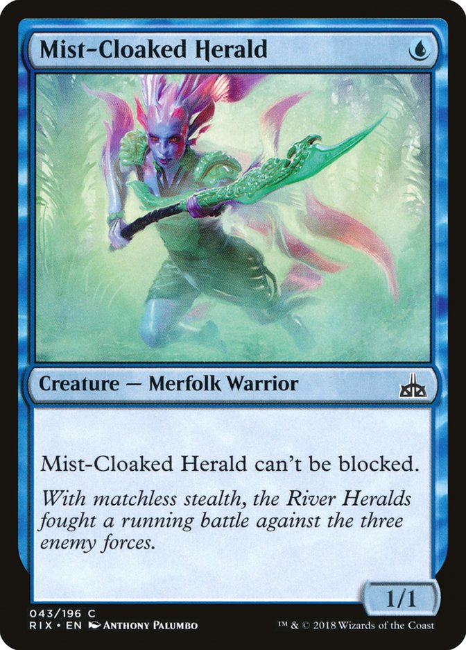 Mist-Cloaked Herald [Rivals of Ixalan] | Tables and Towers