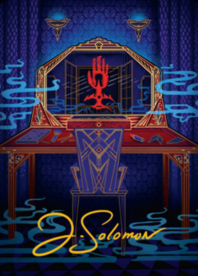 Obscura Charm Art Card (Gold-Stamped Signature) [Streets of New Capenna Art Series] | Tables and Towers