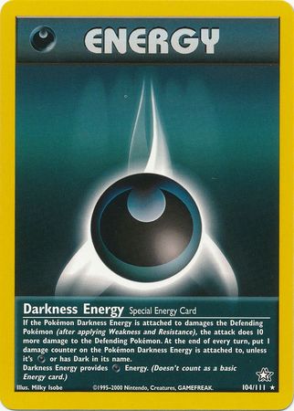 Darkness Energy (104/111) [Neo Genesis Unlimited] | Tables and Towers