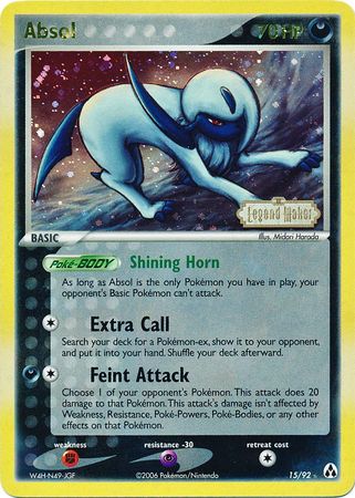 Absol (15/92) (Stamped) [EX: Legend Maker] | Tables and Towers