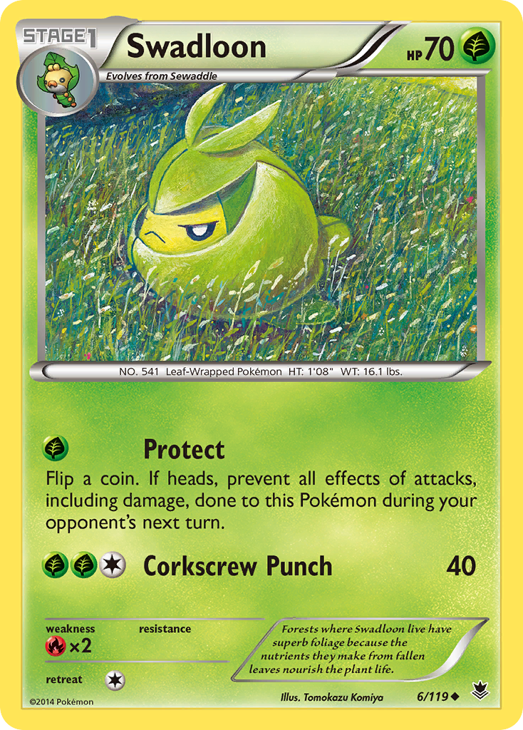 Swadloon (6/119) [XY: Phantom Forces] | Tables and Towers