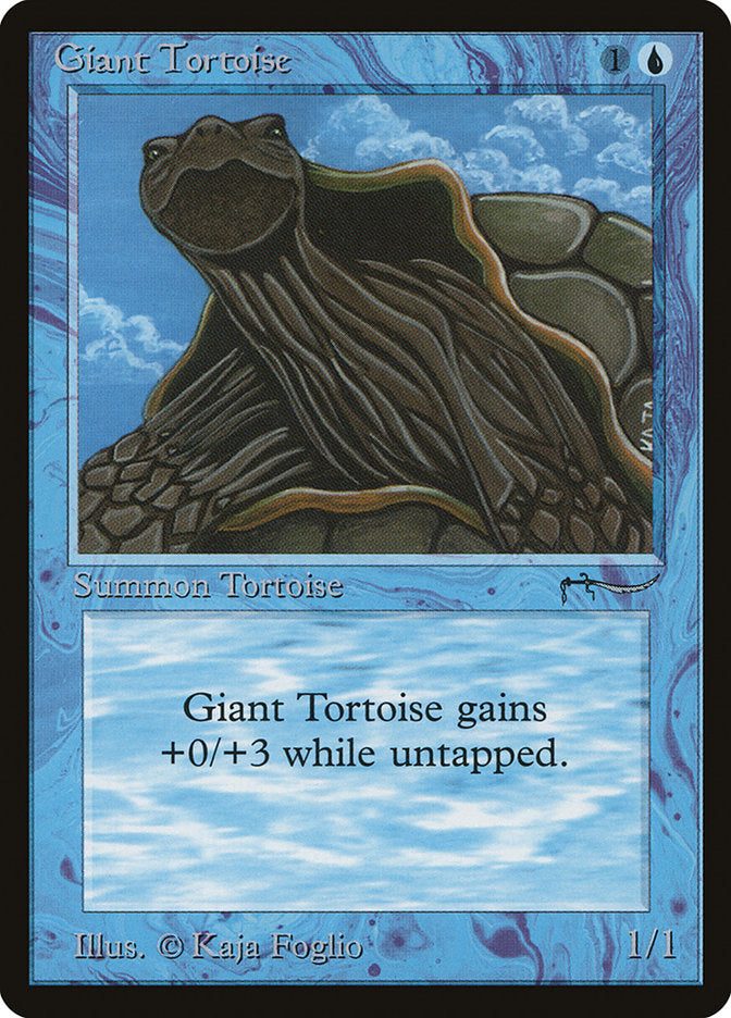 Giant Tortoise (Dark Mana Cost) [Arabian Nights] | Tables and Towers