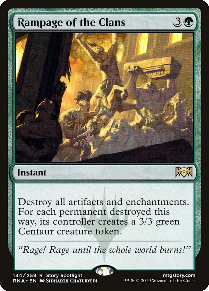 Rampage of the Clans [Ravnica Allegiance] | Tables and Towers