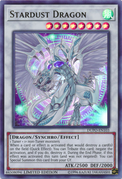 Stardust Dragon [DUPO-EN103] Ultra Rare | Tables and Towers