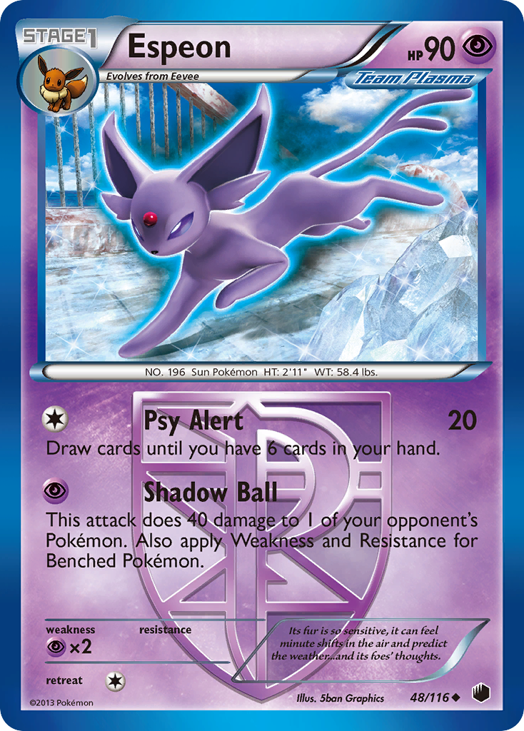 Espeon (48/116) [Black & White: Plasma Freeze] | Tables and Towers