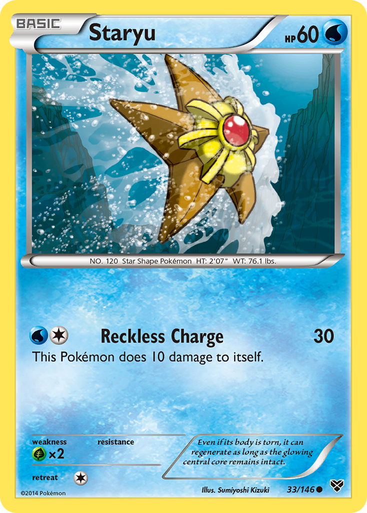 Staryu (33/146) [XY: Base Set] | Tables and Towers