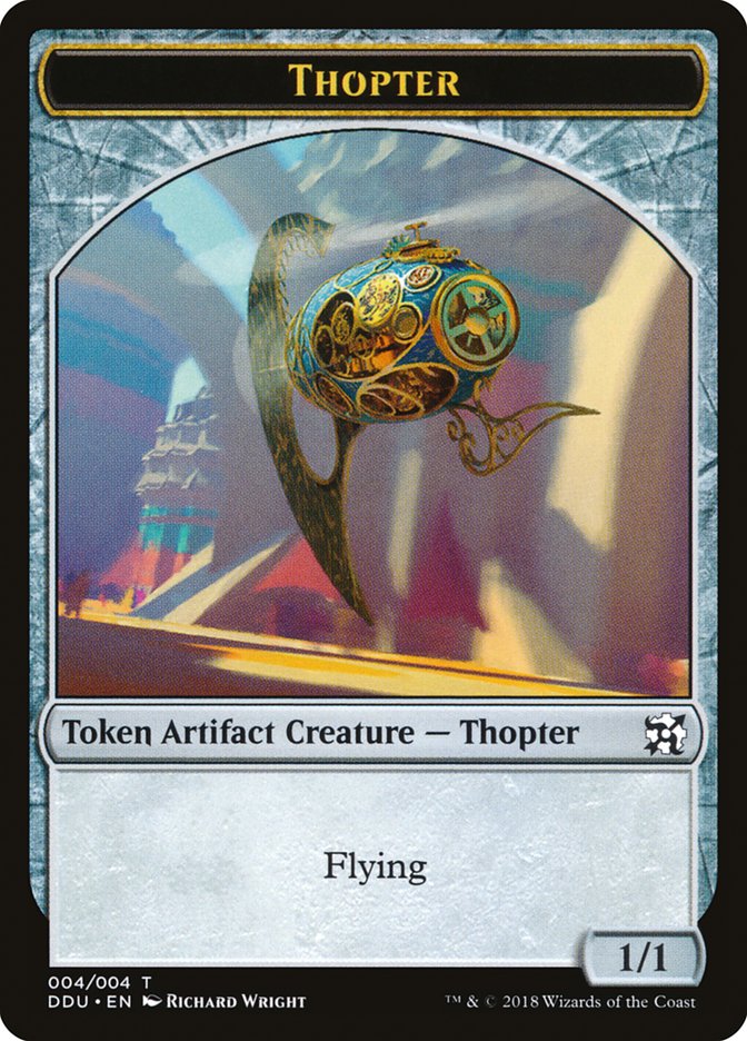 Thopter Token (004/004) [Duel Decks: Elves vs. Inventors Tokens] | Tables and Towers