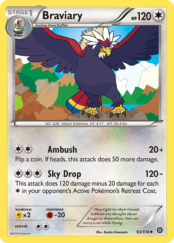 Braviary (93/114) [XY: Steam Siege] | Tables and Towers