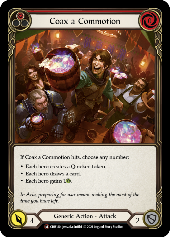 Coax a Commotion [U-CRU180] (Crucible of War Unlimited)  Unlimited Rainbow Foil | Tables and Towers