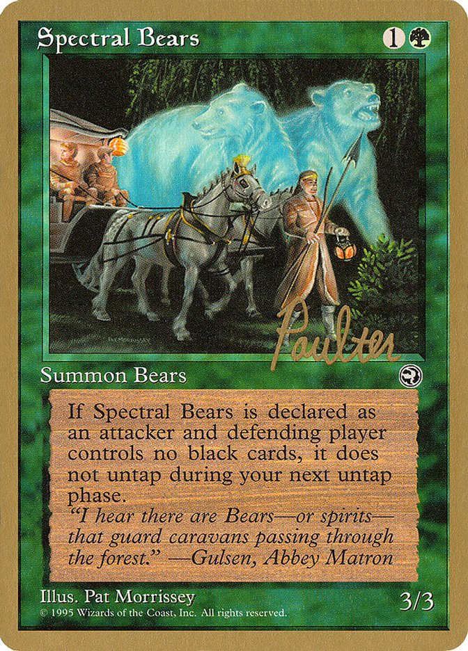 Spectral Bears (Preston Poulter) [Pro Tour Collector Set] | Tables and Towers