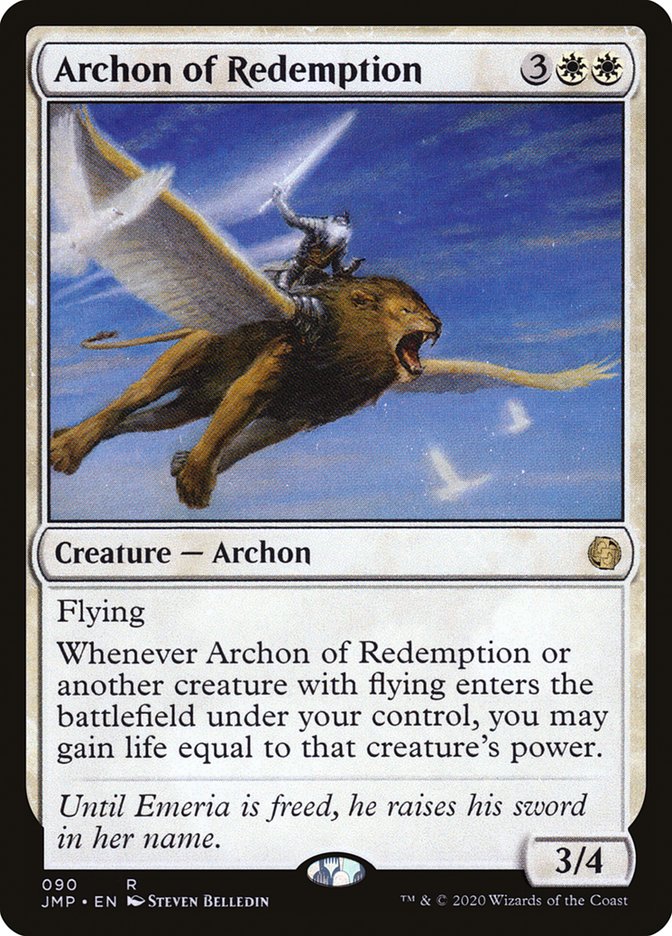 Archon of Redemption [Jumpstart] | Tables and Towers