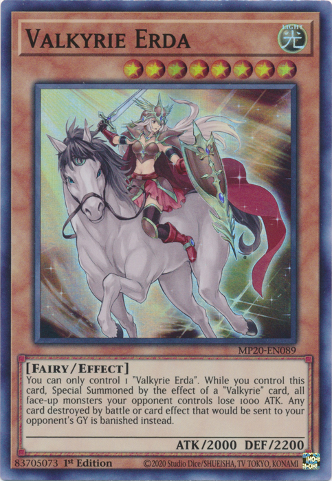 Valkyrie Erda [MP20-EN089] Super Rare | Tables and Towers