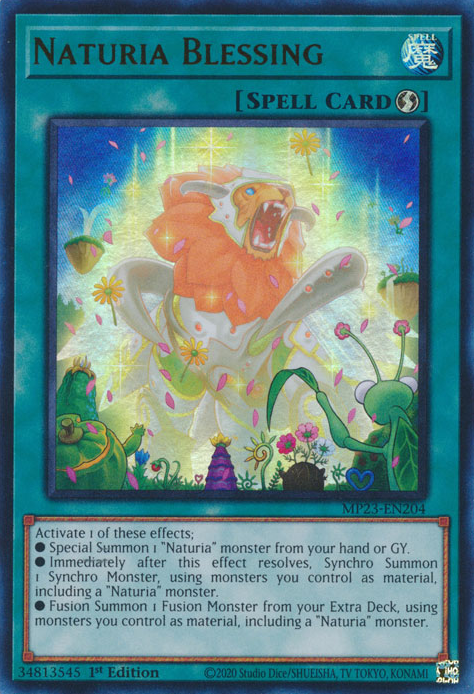 Naturia Blessing [MP23-EN204] Ultra Rare | Tables and Towers