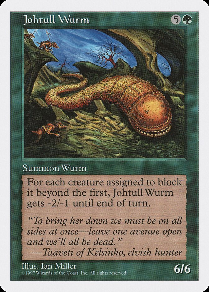 Johtull Wurm [Fifth Edition] | Tables and Towers