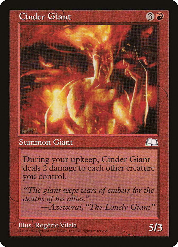 Cinder Giant [Weatherlight] | Tables and Towers