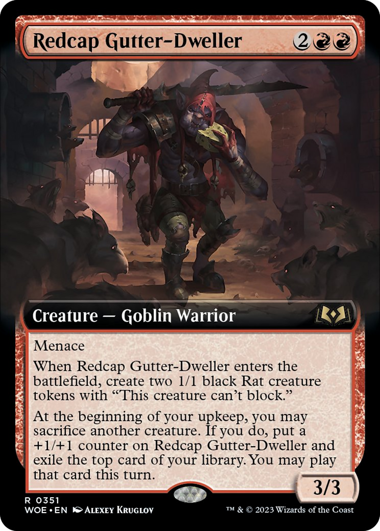 Redcap Gutter-Dweller (Extended Art) [Wilds of Eldraine] | Tables and Towers