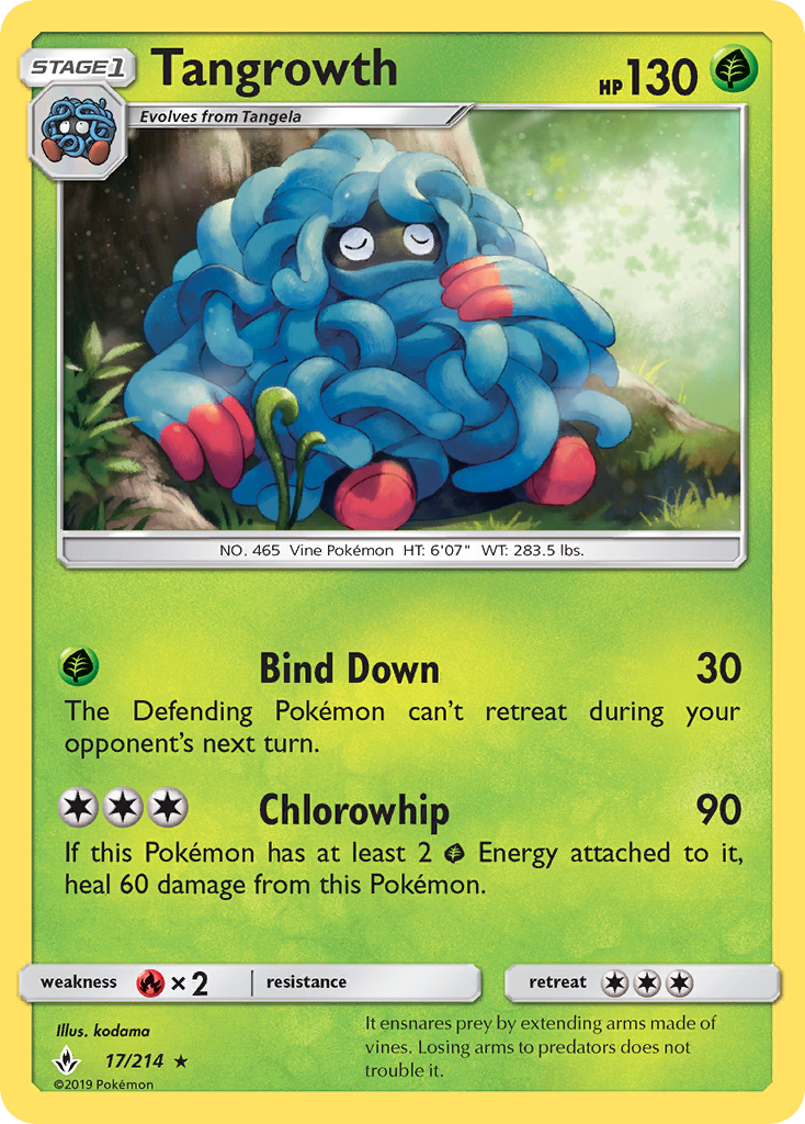 Tangrowth (17/214) [Sun & Moon: Unbroken Bonds] | Tables and Towers