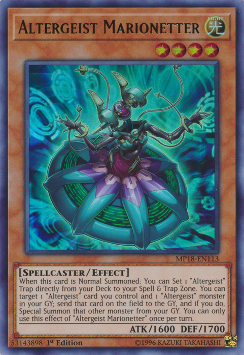 Altergeist Marionetter [MP18-EN113] Ultra Rare | Tables and Towers