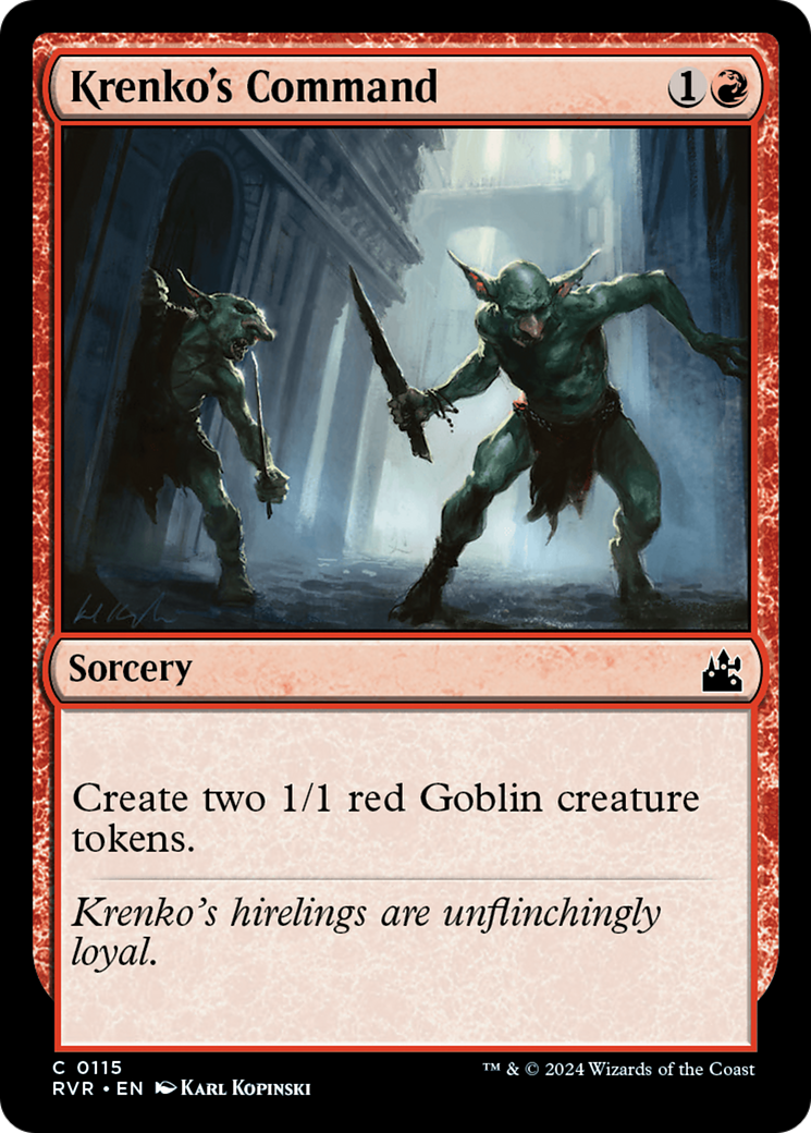 Krenko's Command [Ravnica Remastered] | Tables and Towers