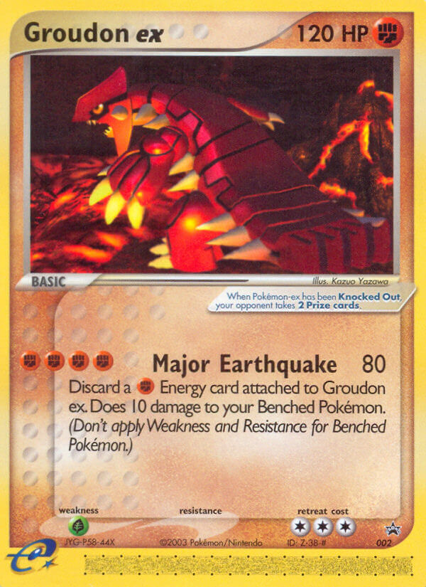 Groudon ex (002) [Nintendo: Black Star Promos] | Tables and Towers