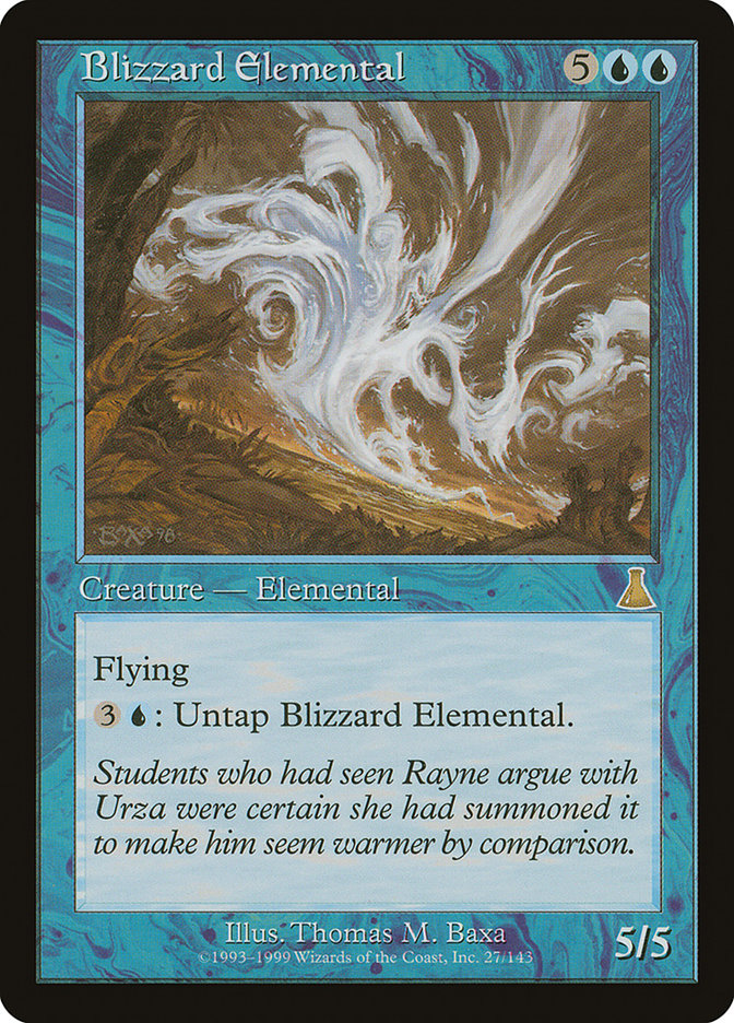 Blizzard Elemental [Urza's Destiny] | Tables and Towers