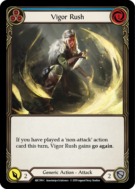 Vigor Rush (Blue) [ARC199-C] (Arcane Rising)  1st Edition Normal | Tables and Towers