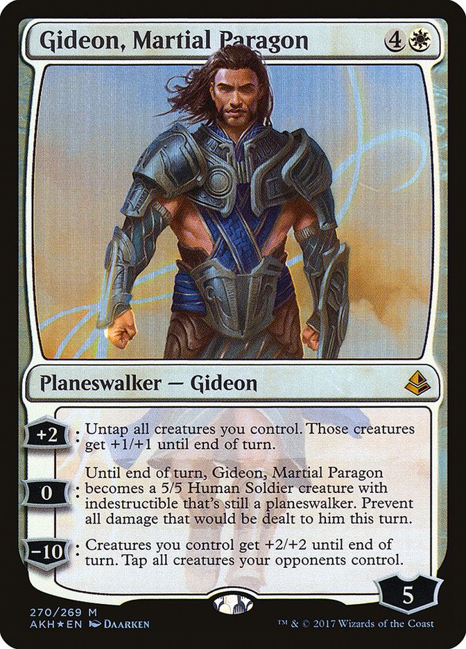 Gideon, Martial Paragon [Amonkhet] | Tables and Towers