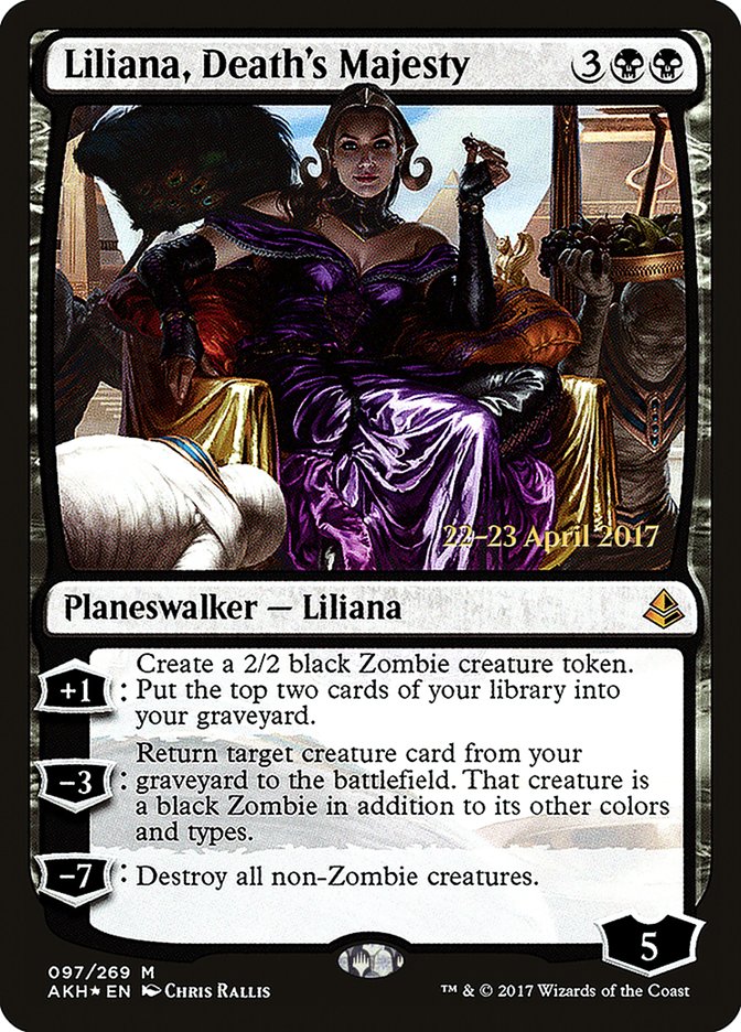 Liliana, Death's Majesty [Amonkhet Prerelease Promos] | Tables and Towers