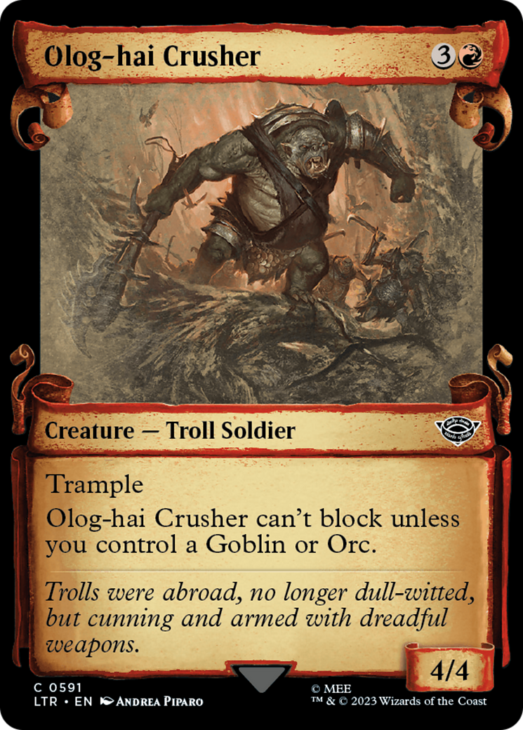 Olog-Hai Crusher [The Lord of the Rings: Tales of Middle-Earth Showcase Scrolls] | Tables and Towers