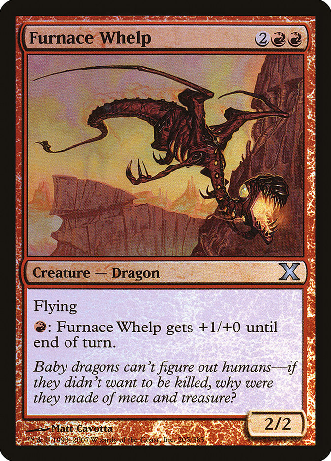 Furnace Whelp (Premium Foil) [Tenth Edition] | Tables and Towers