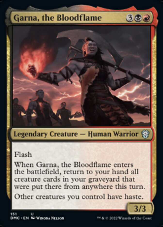 Garna, the Bloodflame [Dominaria United Commander] | Tables and Towers