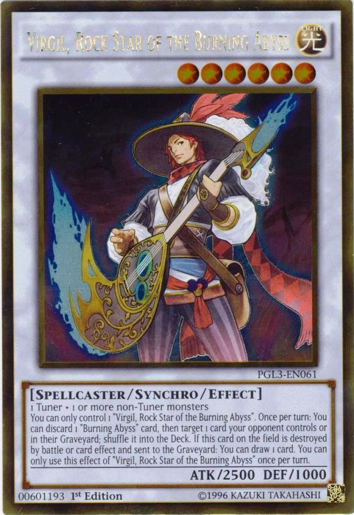 Virgil, Rock Star of the Burning Abyss [PGL3-EN061] Gold Rare | Tables and Towers