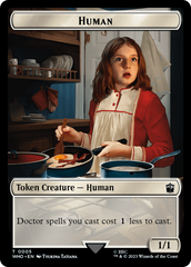 Human (0005) // Clue (0023) Double-Sided Token [Doctor Who Tokens] | Tables and Towers