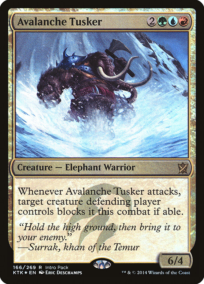 Avalanche Tusker (Intro Pack) [Khans of Tarkir Promos] | Tables and Towers