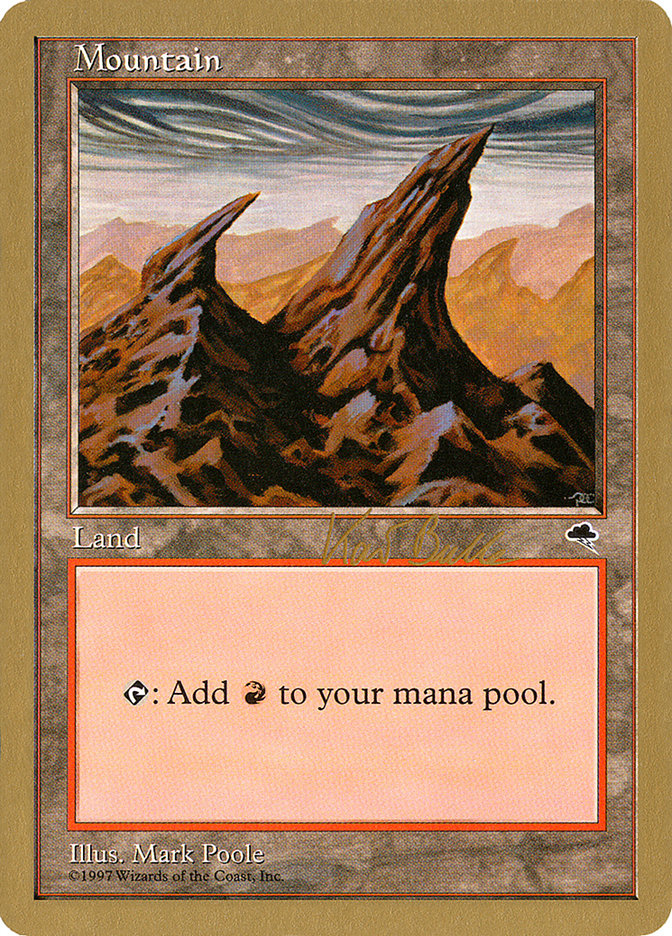 Mountain (kb344) (Kai Budde) [World Championship Decks 1999] | Tables and Towers