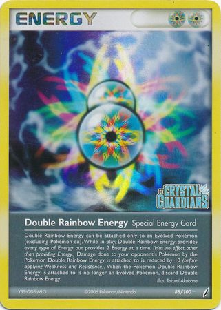 Double Rainbow Energy (88/100) (Stamped) [EX: Crystal Guardians] | Tables and Towers