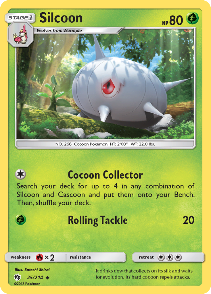 Silcoon (25/214) [Sun & Moon: Lost Thunder] | Tables and Towers