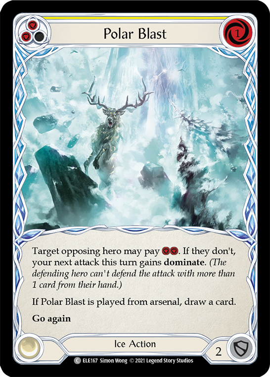 Polar Blast (Yellow) [ELE167] (Tales of Aria)  1st Edition Rainbow Foil | Tables and Towers