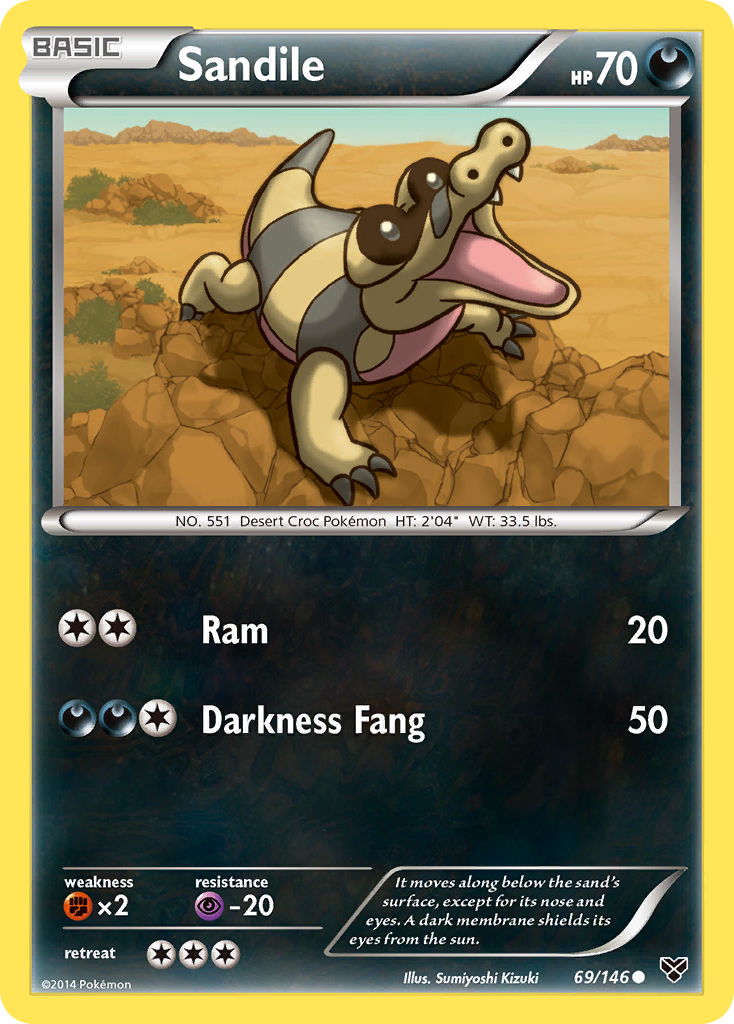 Sandile (69/146) [XY: Base Set] | Tables and Towers