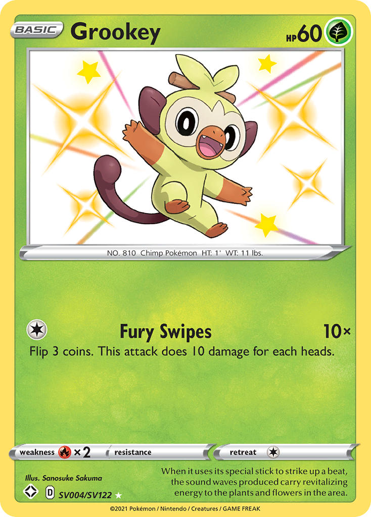 Grookey (SV004/SV122) [Sword & Shield: Shining Fates] | Tables and Towers