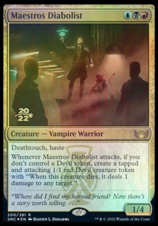 Maestros Diabolist [Streets of New Capenna Prerelease Promos] | Tables and Towers