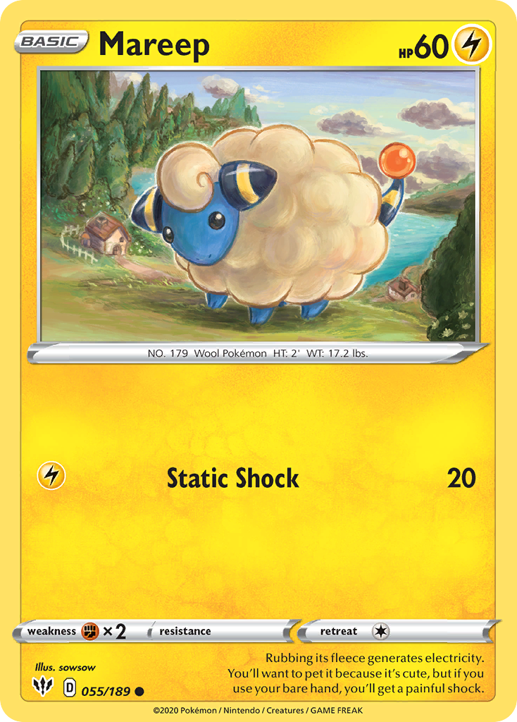 Mareep (055/189) [Sword & Shield: Darkness Ablaze] | Tables and Towers