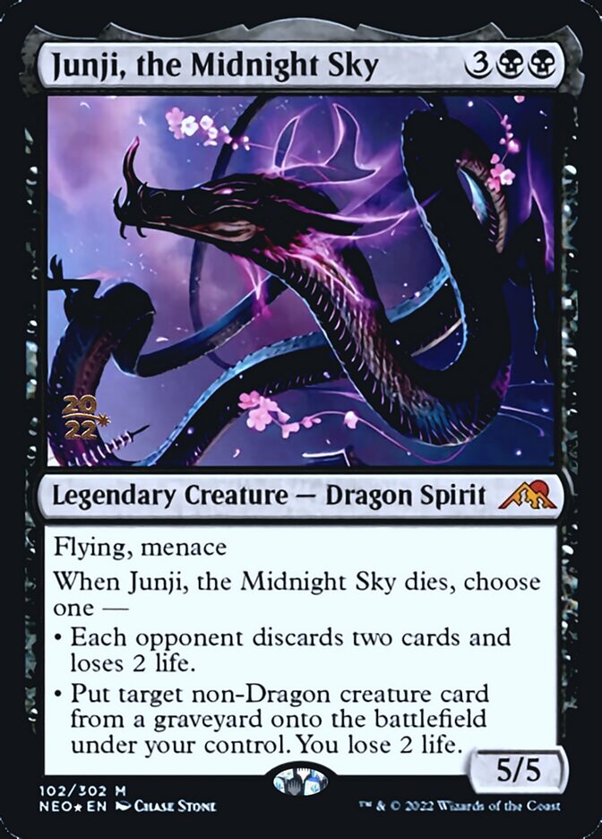 Junji, the Midnight Sky [Kamigawa: Neon Dynasty Prerelease Promos] | Tables and Towers